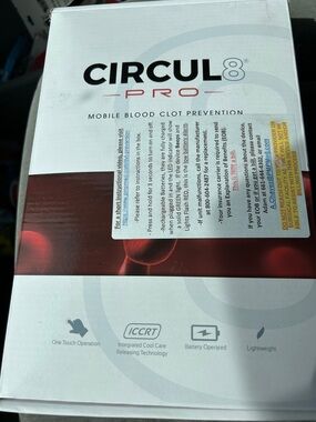 CIRCUL8 PRO Mobile Blood Clot Prevention Device in box